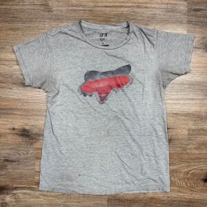 Thrashed fox‎ racing 2000s motocross streetwear style graphic tee